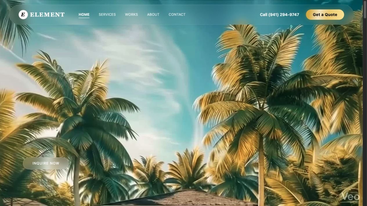 Element website project by Trepixel